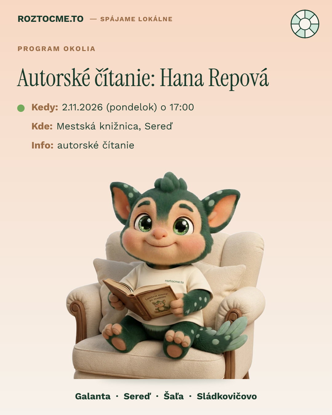 Autorské čítanie: Hana Repová