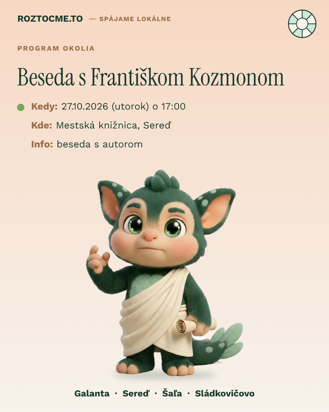 Beseda s Františkom Kozmonom
