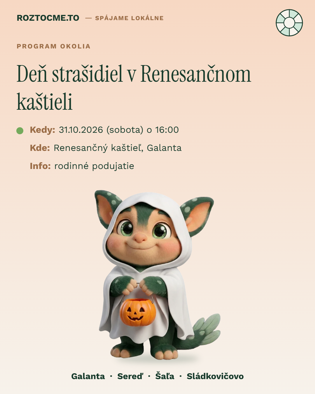 Deň strašidiel v Renesančnom kaštieli
