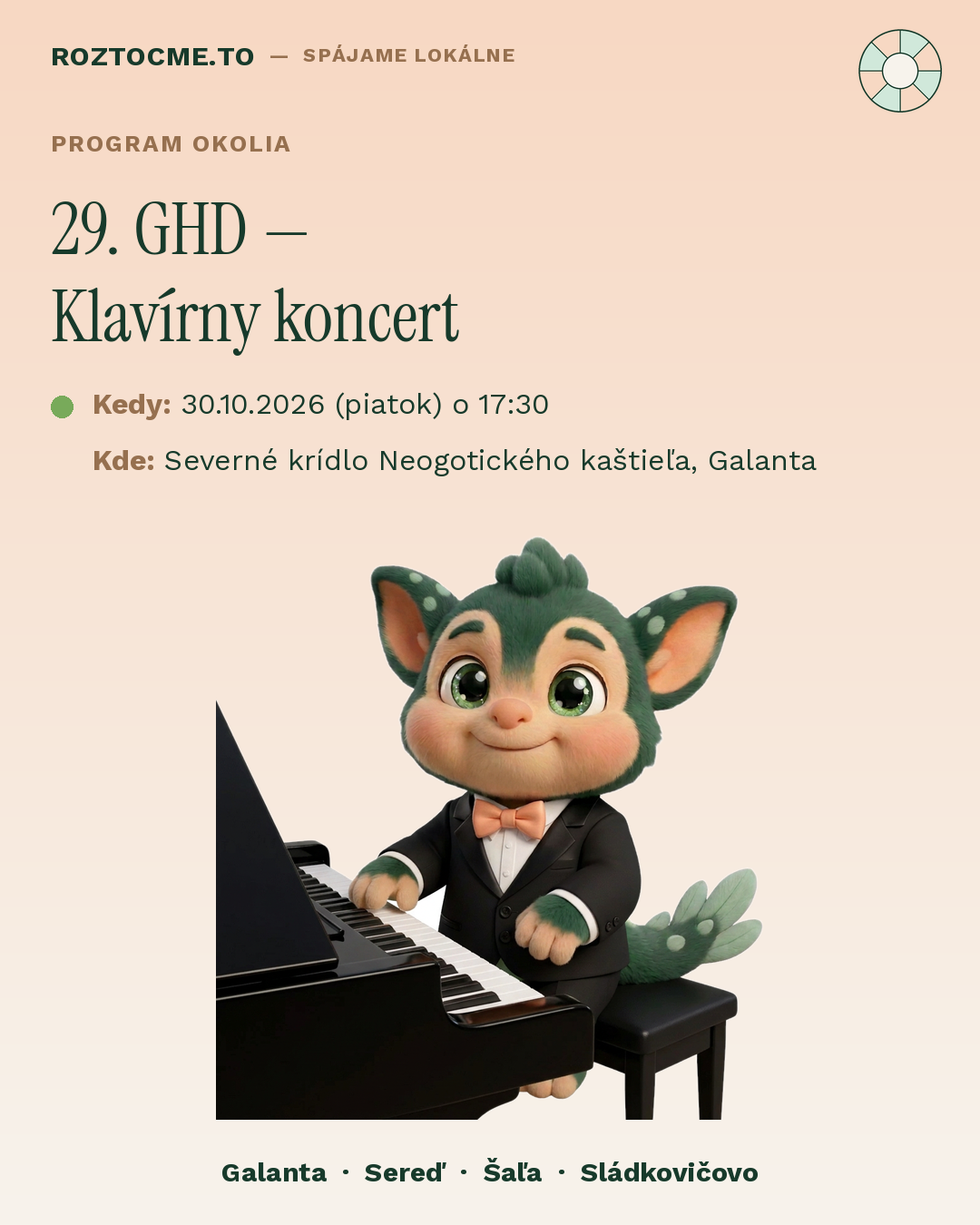 29. Galantské hudobné dni — Klavírny koncert