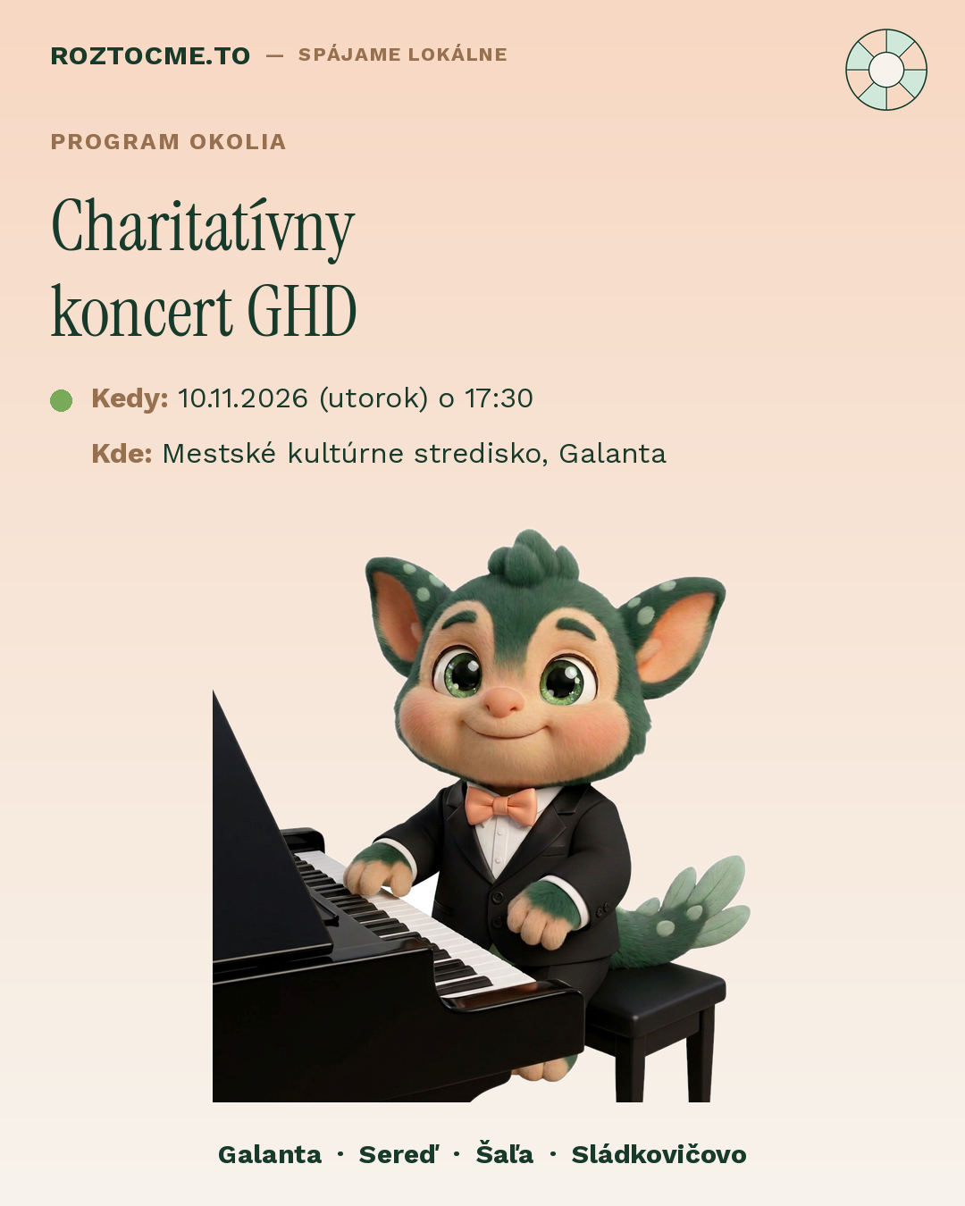 Charitatívny koncert — Galantské hudobné dni